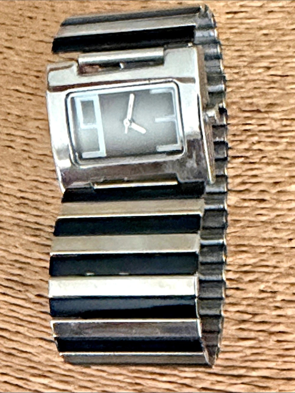 Rectangular Black & Silver Watch - Picture 6 of 6